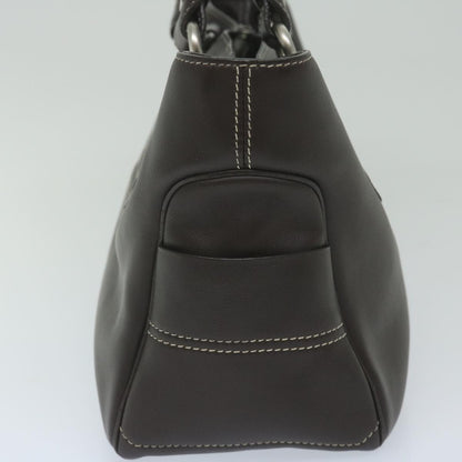 Luxury CELINE Hand Bag Leather Brown  10411