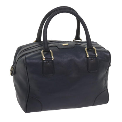 Luxury CELINE Hand Bag Leather Navy  10419