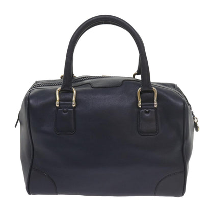 Luxury CELINE Hand Bag Leather Navy  10419
