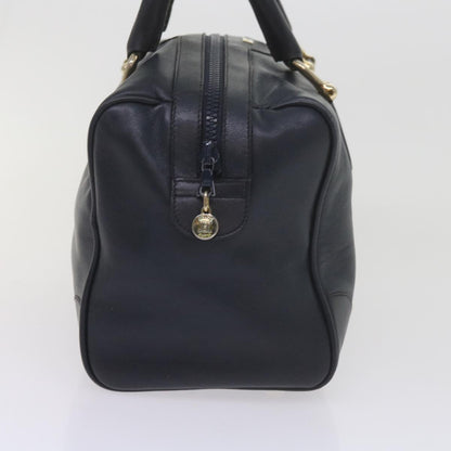 Luxury CELINE Hand Bag Leather Navy  10419