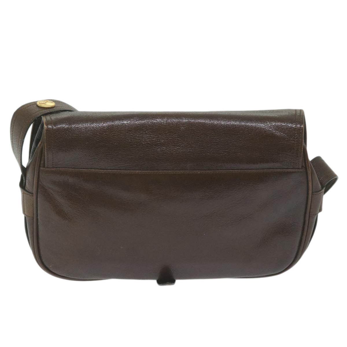 Luxury CELINE Shoulder Bag Leather Brown  10936