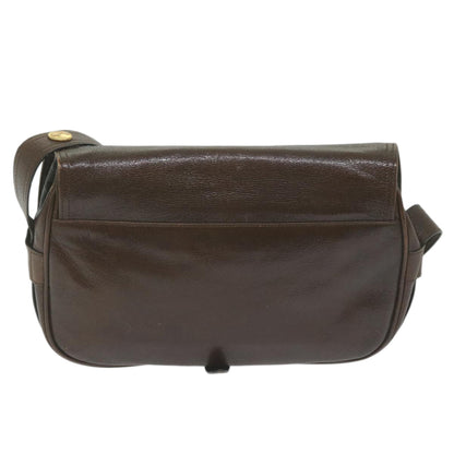 Luxury CELINE Shoulder Bag Leather Brown  10936