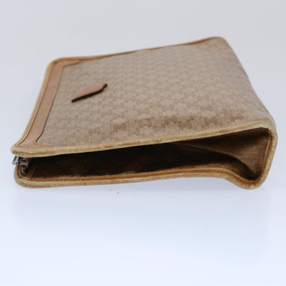 Luxury CELINE Macadam Canvas Clutch Bag PVC Leather 2Set Brown Beige  11113