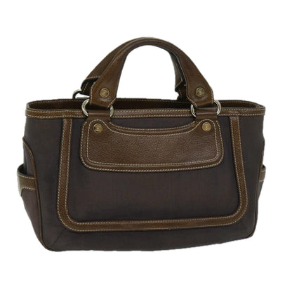 Luxury CELINE Hand Bag Canvas Brown  11179