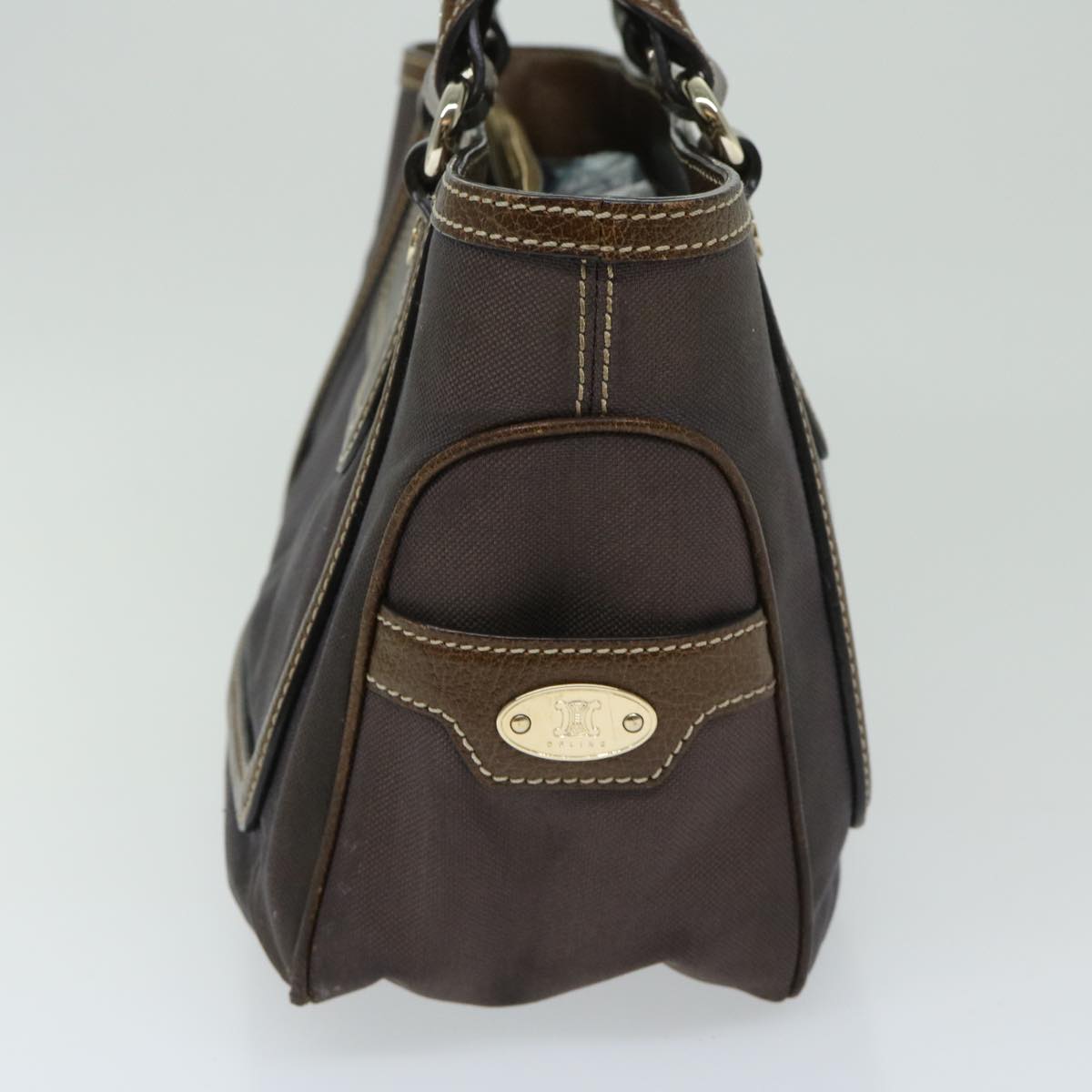 Luxury CELINE Hand Bag Canvas Brown  11179