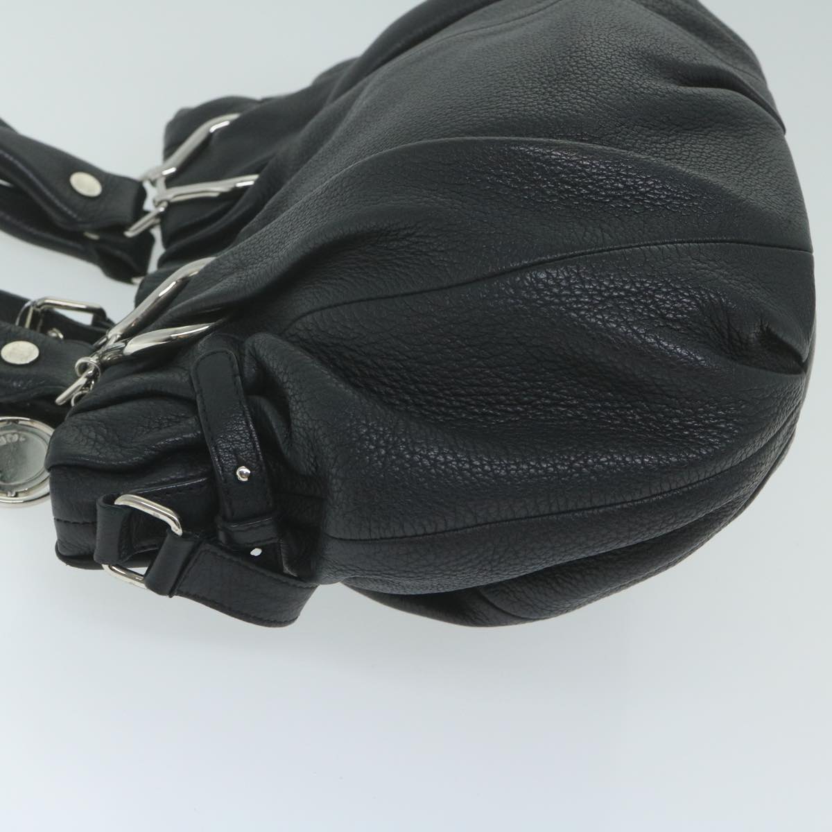 Luxury CELINE Hand Bag Leather Black  11458