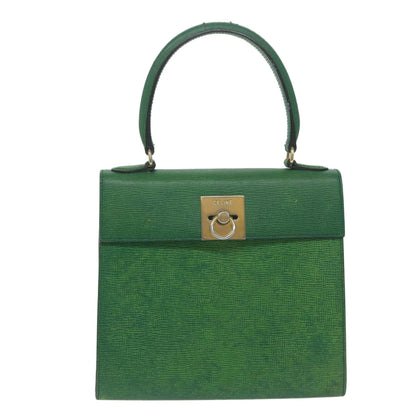 Luxury CELINE Hand Bag Leather Green  11459