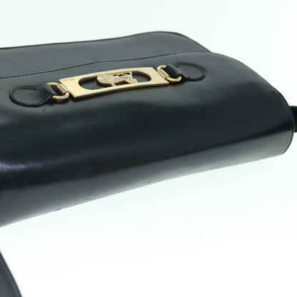 Luxury CELINE Shoulder Bag Leather Black  11462