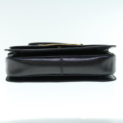 Luxury CELINE Shoulder Bag Leather Black  11462