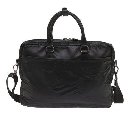Luxury Burberry Shoulder Bag Leather 2Set Brown Black Auth bs11672