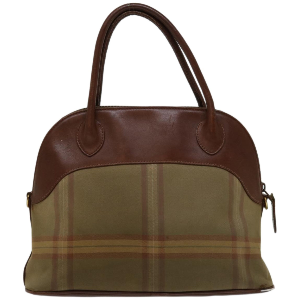 Luxury BurberrySs Hand Bag Canvas Brown Auth bs12031