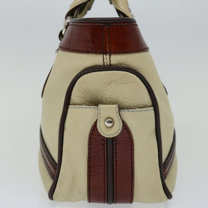 Luxury CELINE Hand Bag Leather Beige  12047