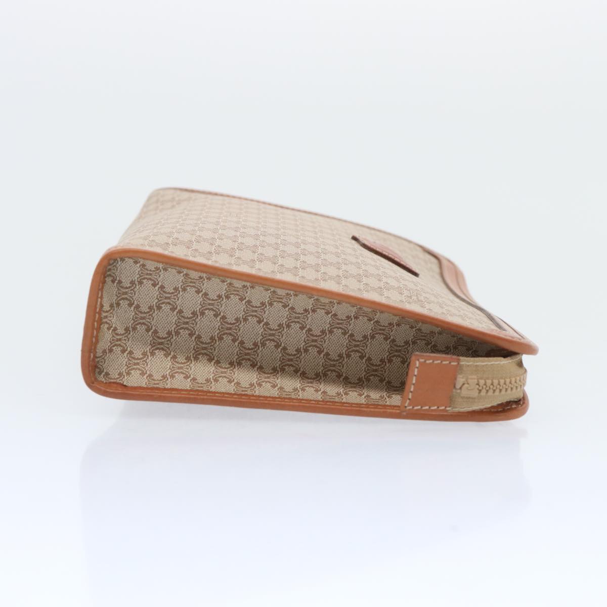 Luxury CELINE Macadam Canvas Clutch Bag Beige  12191