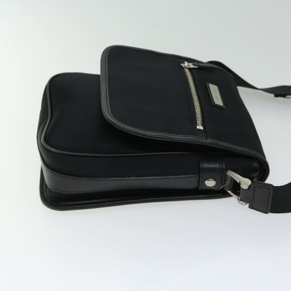 Luxury Burberry Shoulder Bag Nylon Black Auth bs12201