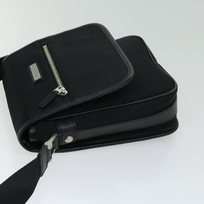 Luxury Burberry Shoulder Bag Nylon Black Auth bs12201