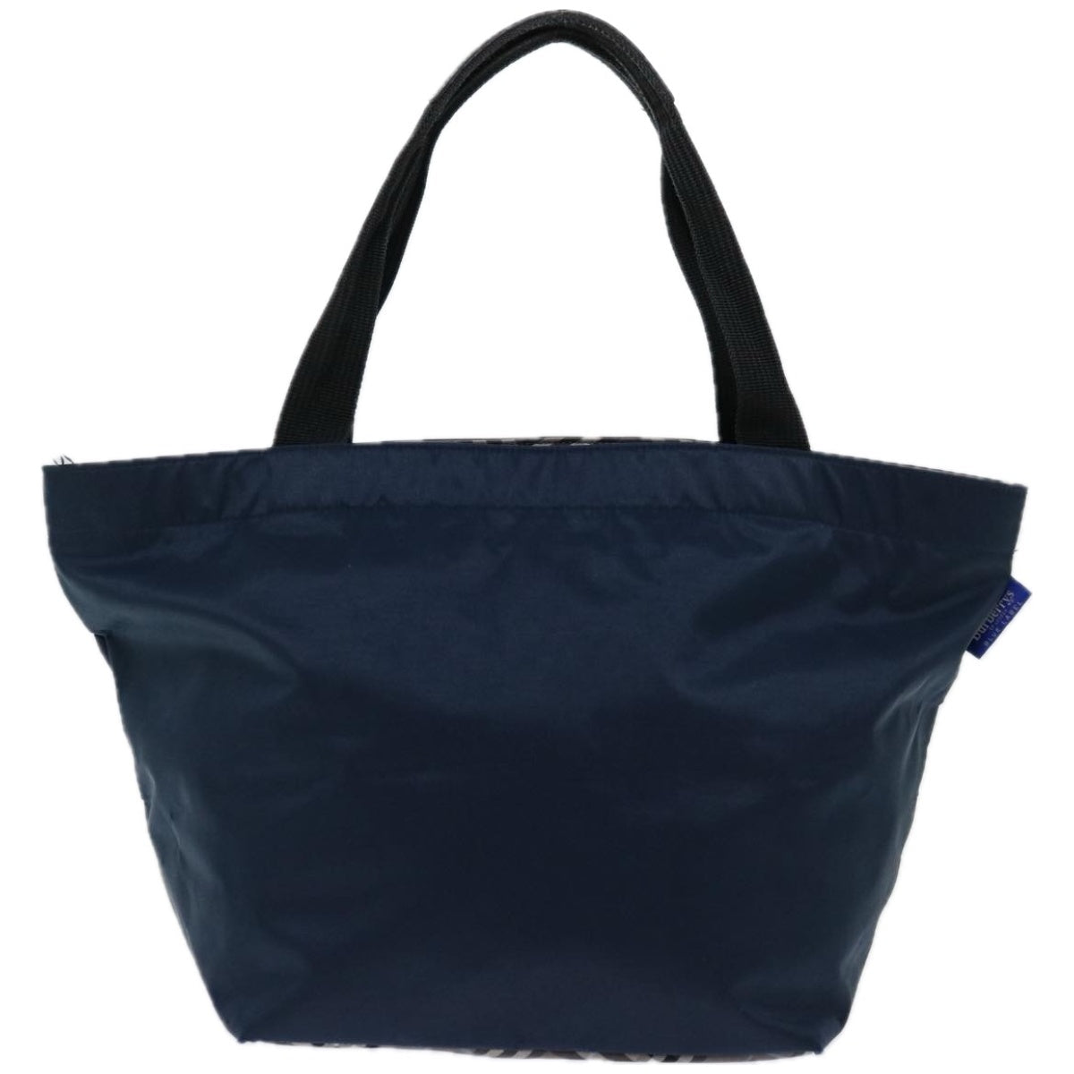 Luxury BurberrySs Blue Label Hand Bag Nylon Navy Auth bs12309