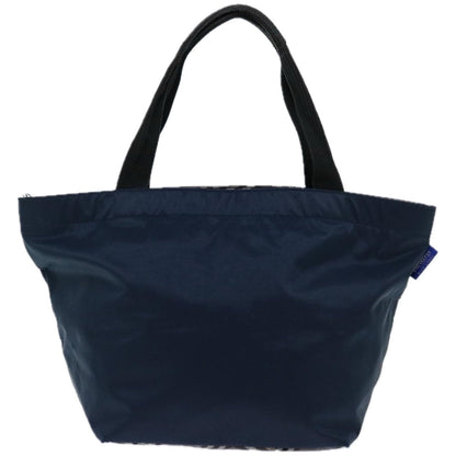 Luxury BurberrySs Blue Label Hand Bag Nylon Navy Auth bs12309