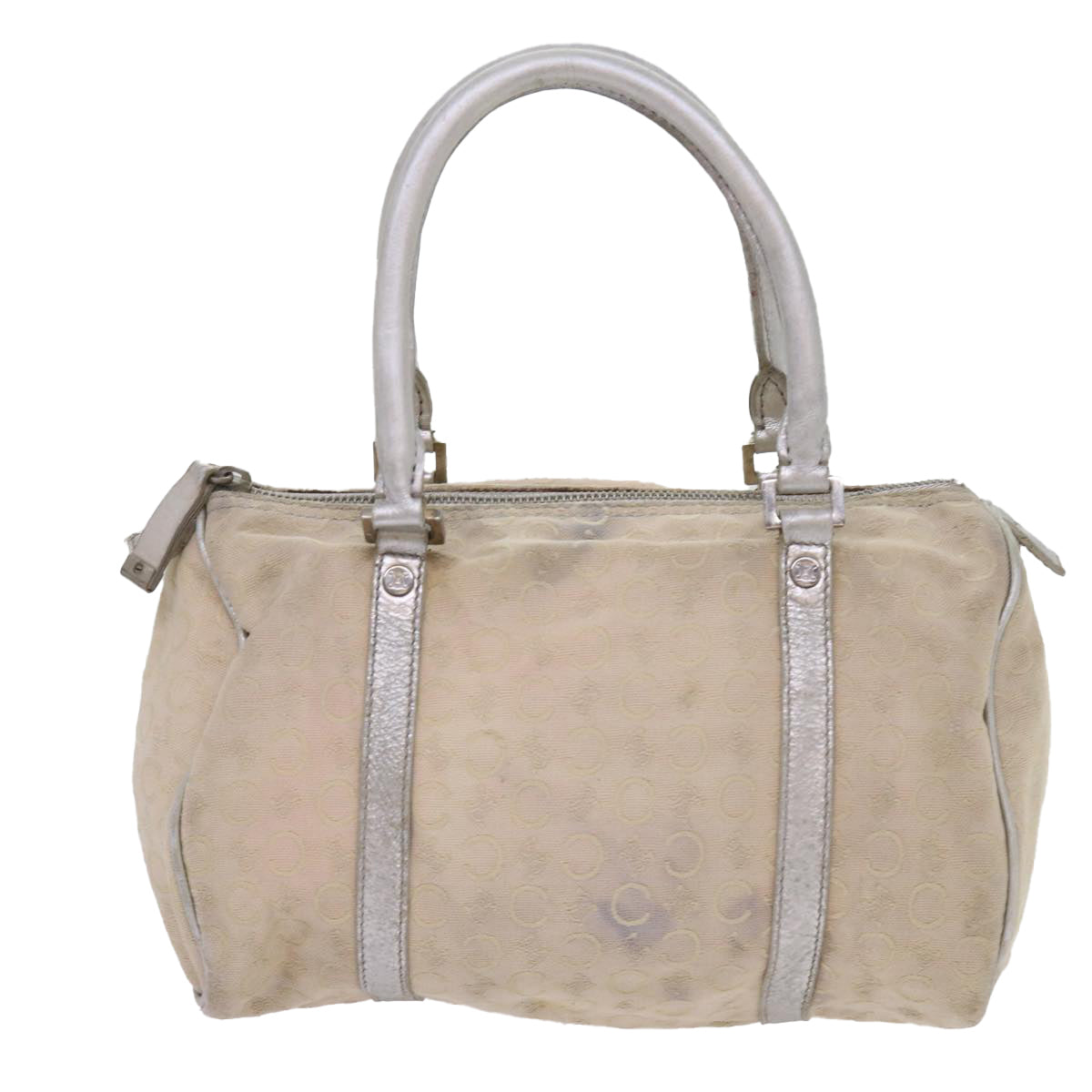 Luxury CELINE Macadam Canvas Hand Bag Clutch Bag PVC 4Set Brown Beige  12454
