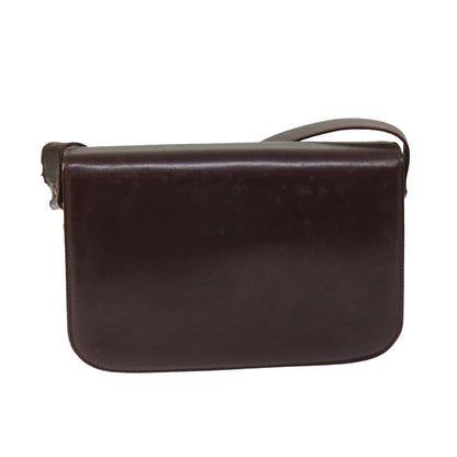 Luxury CELINE Shoulder Bag Leather Red  12455
