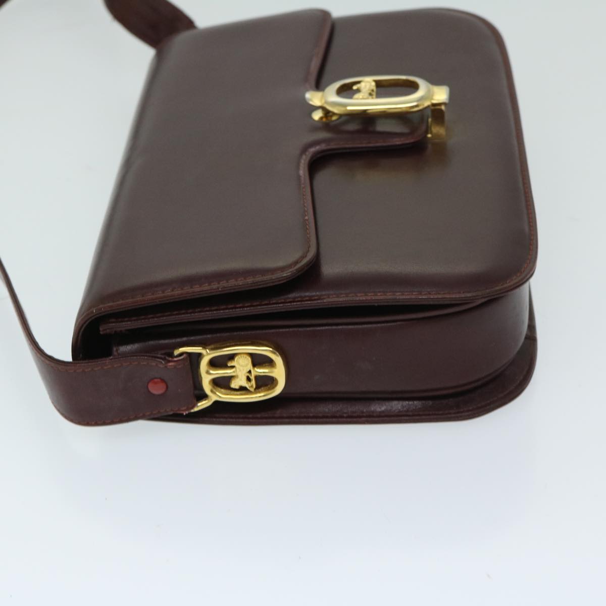 Luxury CELINE Shoulder Bag Leather Red  12455