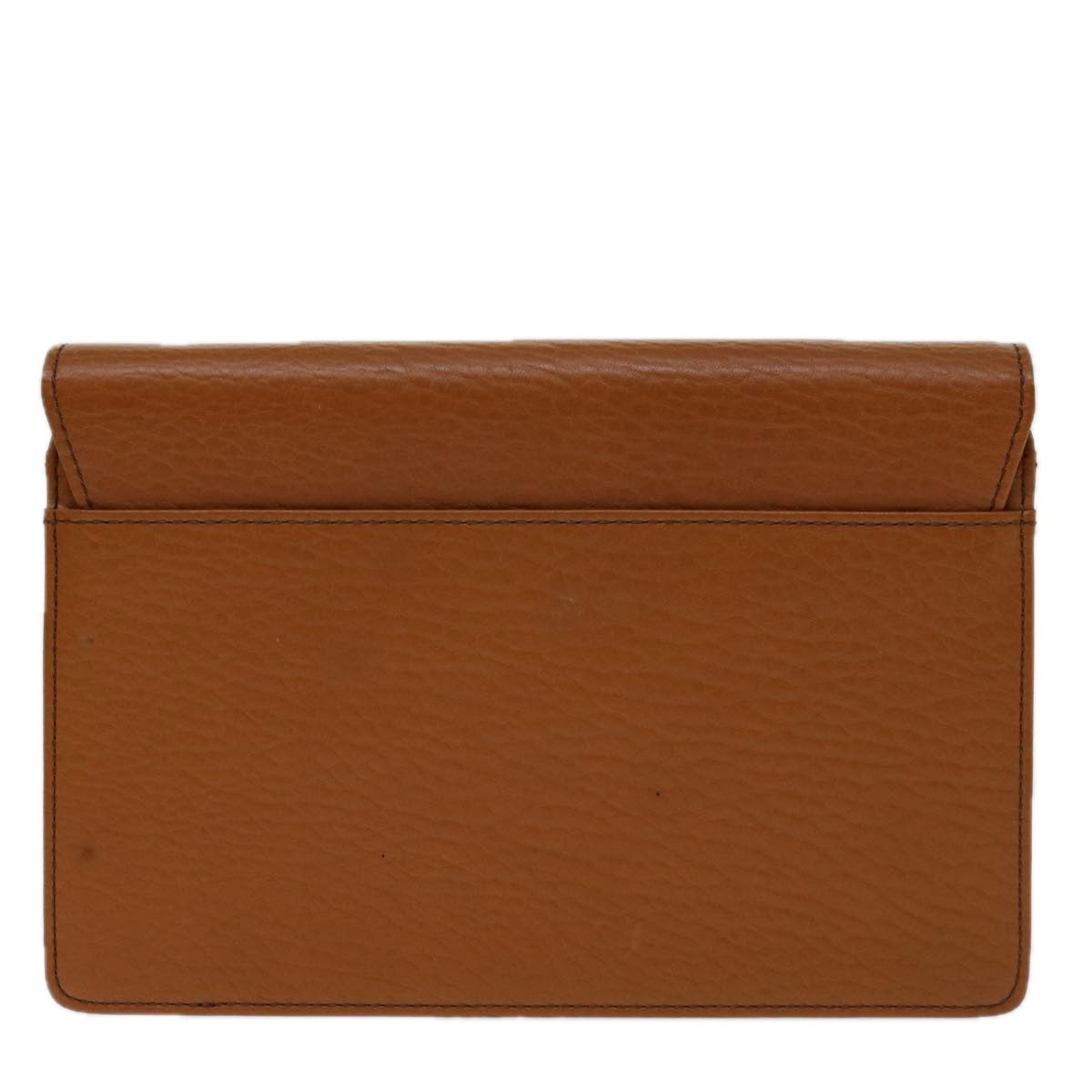 Luxury BurberrySs Clutch Bag Leather Brown Auth bs12584