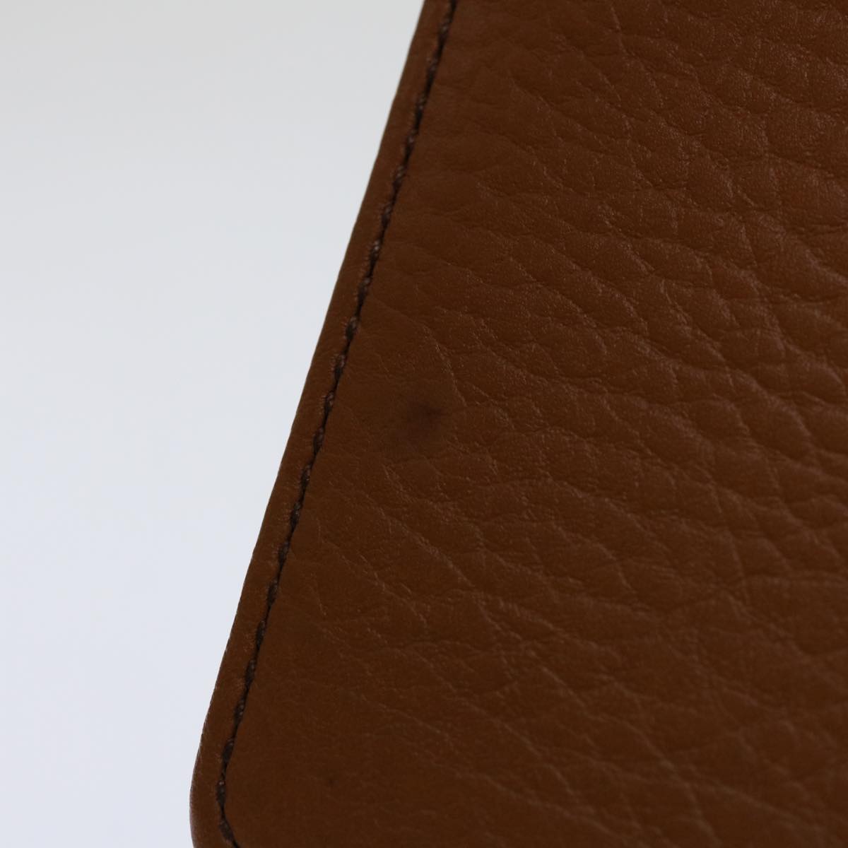 Luxury BurberrySs Clutch Bag Leather Brown Auth bs12584