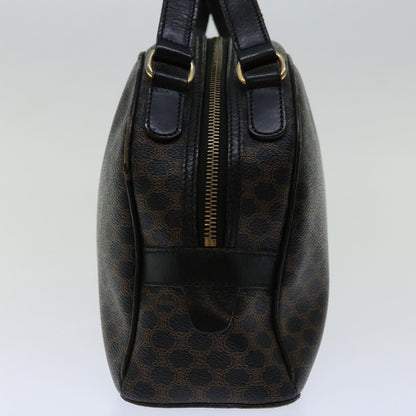 Luxury CELINE Macadam Canvas Hand Bag PVC Brown Black  12763
