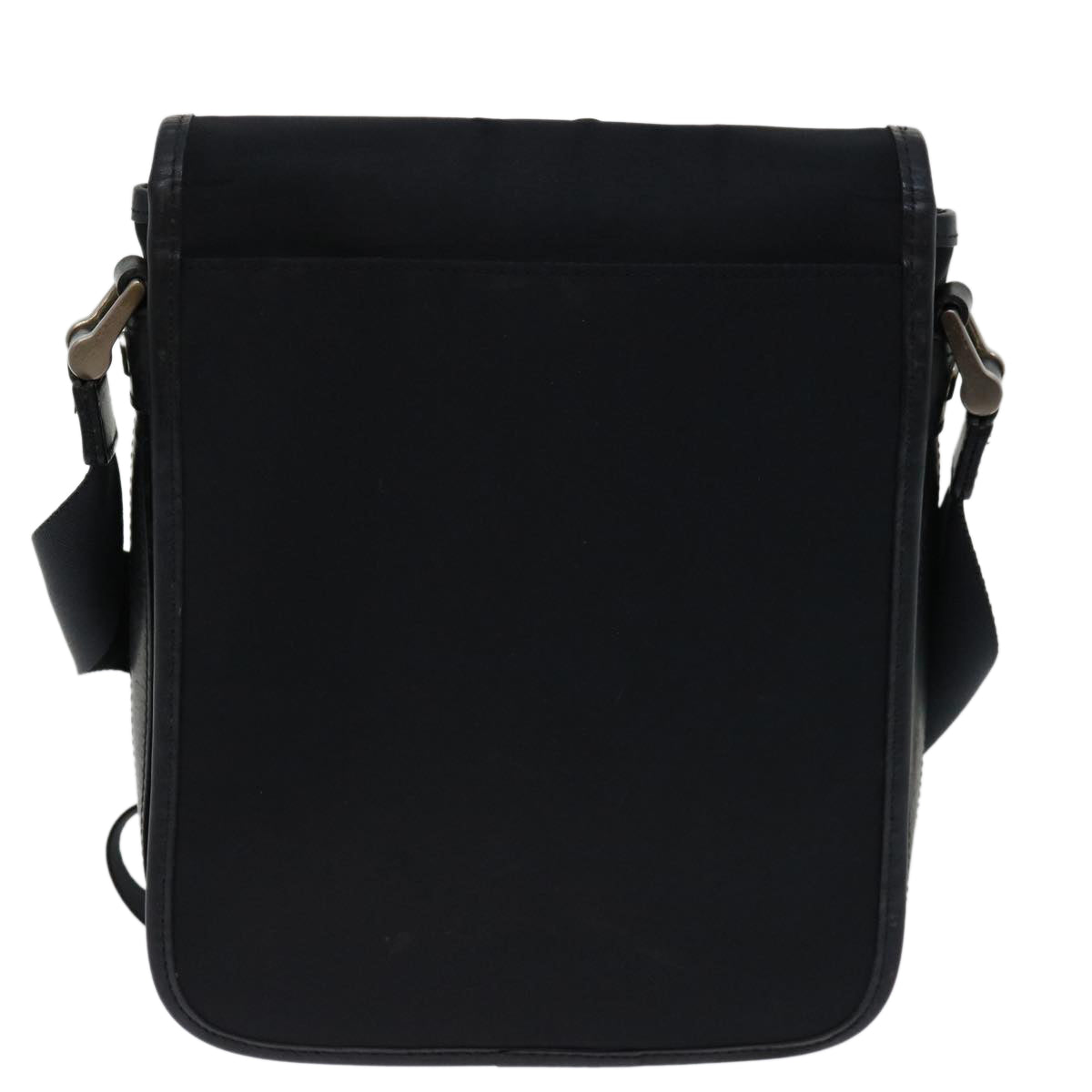 Luxury Burberry Shoulder Bag Nylon Black Auth bs12802