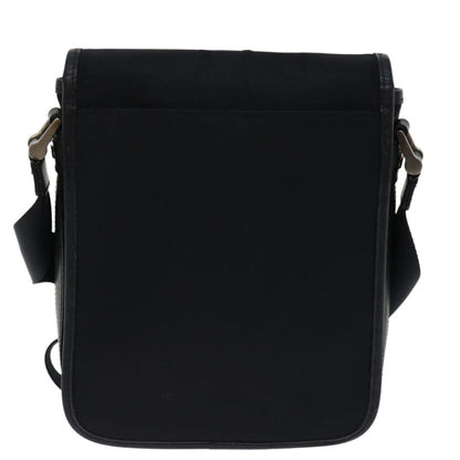 Luxury Burberry Shoulder Bag Nylon Black Auth bs12802