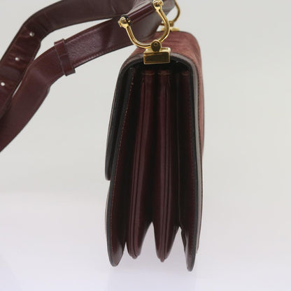 Luxury CELINE Shoulder Bag Suede Red  12924