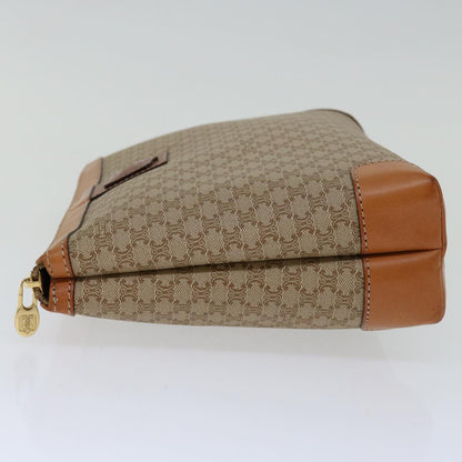 Luxury CELINE Macadam Canvas Clutch Bag Beige  13268