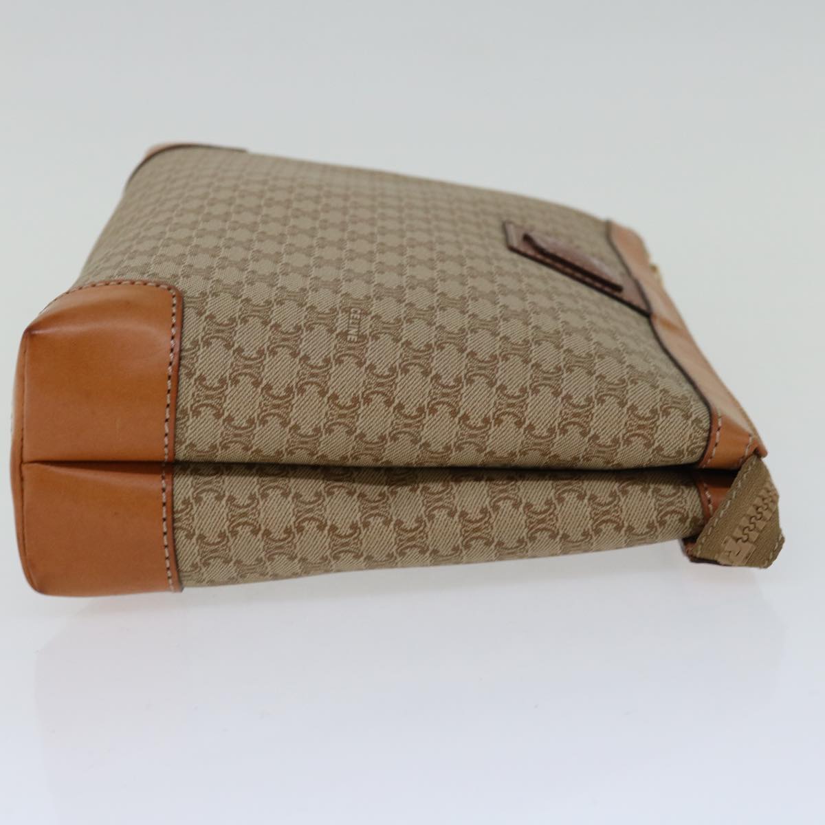 Luxury CELINE Macadam Canvas Clutch Bag Beige  13268
