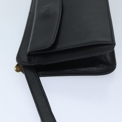 Luxury CELINE Clutch Bag Leather Black  13276