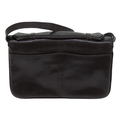 Luxury CELINE Shoulder Bag Leather Brown  13408
