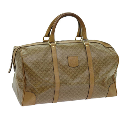 Luxury CELINE Macadam Canvas Boston Bag Beige  13419