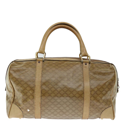Luxury CELINE Macadam Canvas Boston Bag Beige  13428