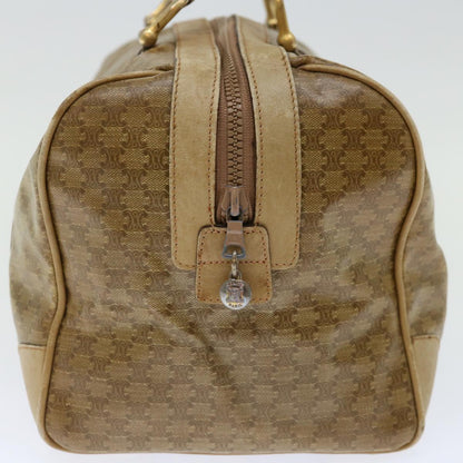 Luxury CELINE Macadam Canvas Boston Bag Beige  13428