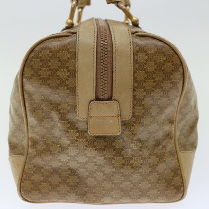 Luxury CELINE Macadam Canvas Boston Bag Beige  13428