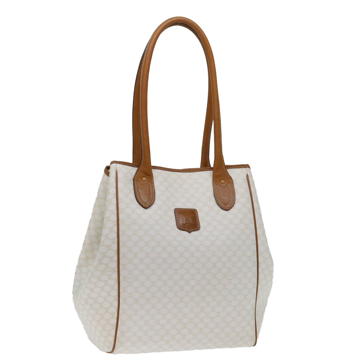 Luxury CELINE Macadam Canvas Tote Bag PVC Whe  13537