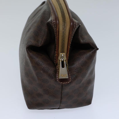 Luxury CELINE Macadam Canvas Pouch PVC Brown  13796