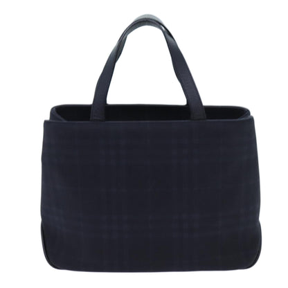 Luxury Burberry Nova Check Hand Bag Nylon Coin Purse Set Black Auth bs13820