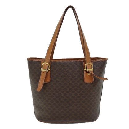 Luxury CELINE Macadam Canvas Tote Bag PVC Brown  13914