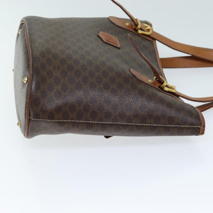 Luxury CELINE Macadam Canvas Tote Bag PVC Brown  13914