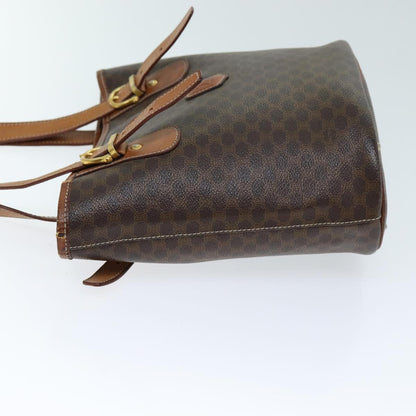 Luxury CELINE Macadam Canvas Tote Bag PVC Brown  13914