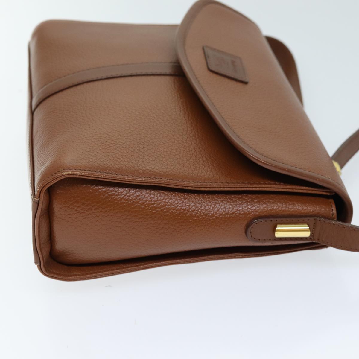 Luxury BurberrySs Shoulder Bag Leather Brown Auth bs13916