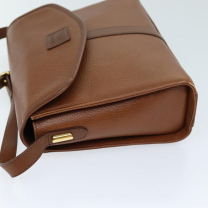 Luxury BurberrySs Shoulder Bag Leather Brown Auth bs13916