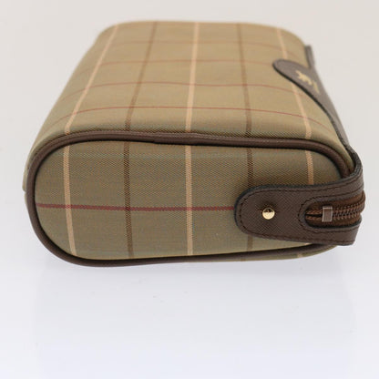 Luxury BurberrySs Nova Check Clutch Bag Canvas Beige Auth bs14027