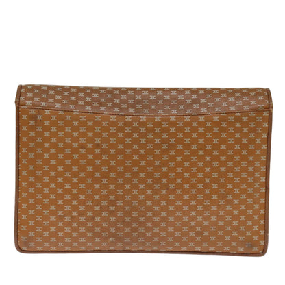 Luxury CELINE Macadam Canvas Clutch Bag Brown  14112