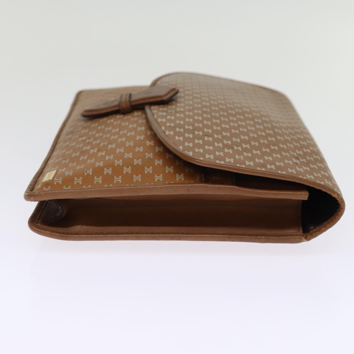 Luxury CELINE Macadam Canvas Clutch Bag Brown  14112