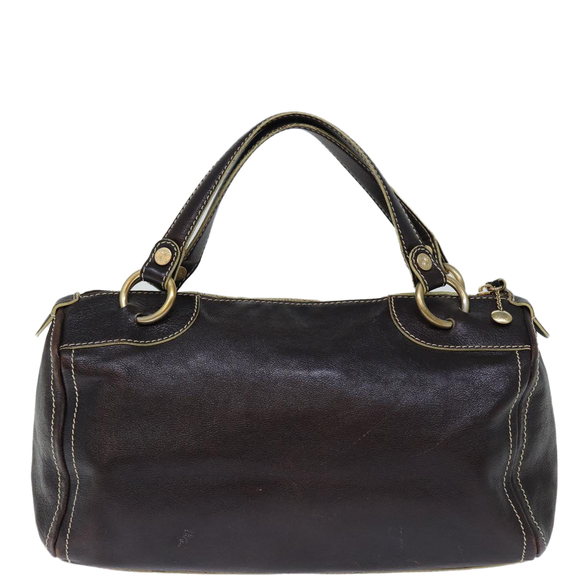 Luxury CELINE Hand Bag Leather Brown  14296